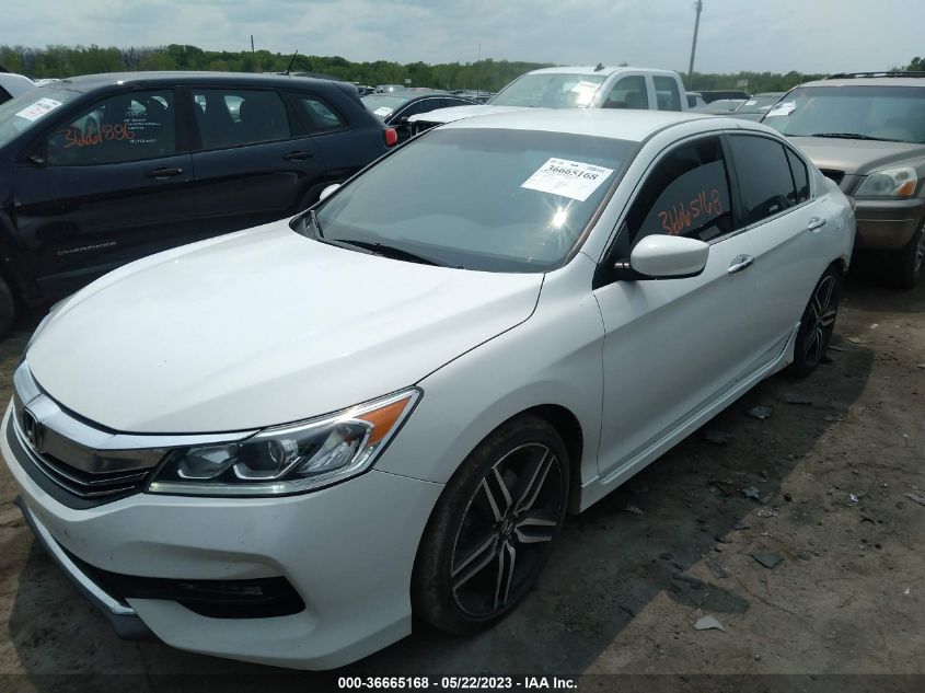 2017 HONDA ACCORD SEDAN SPORT - 1HGCR2F53HA306070