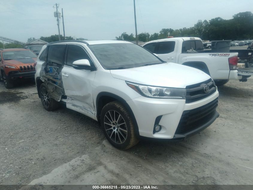 2017 TOYOTA HIGHLANDER XLE/SE - 5TDJZRFHXHS379237