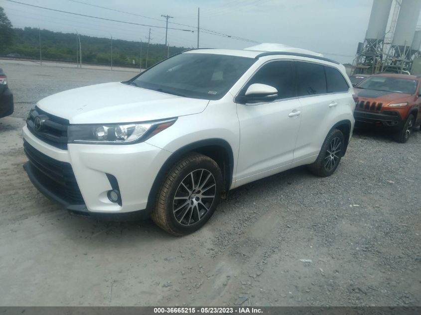 2017 TOYOTA HIGHLANDER XLE/SE - 5TDJZRFHXHS379237