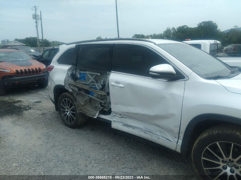 2017 TOYOTA HIGHLANDER XLE/SE - 5TDJZRFHXHS379237