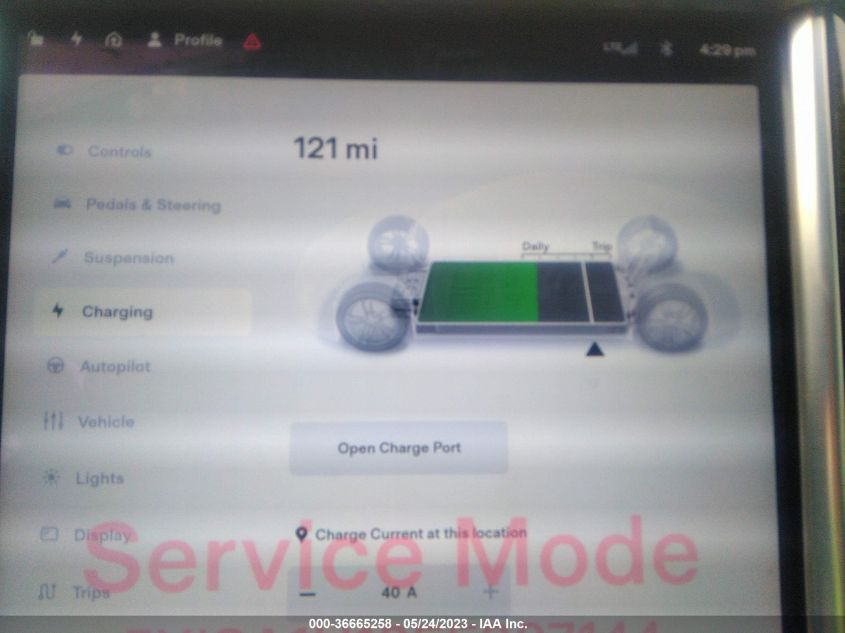 2015 TESLA MODEL S KWH BATTERY - 5YJSA1H12FF087144