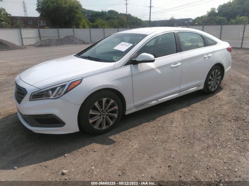 2017 HYUNDAI SONATA SPORT - 5NPE34AFXHH551140