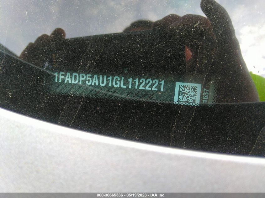 2016 FORD C-MAX HYBRID SE - 1FADP5AU1GL112221
