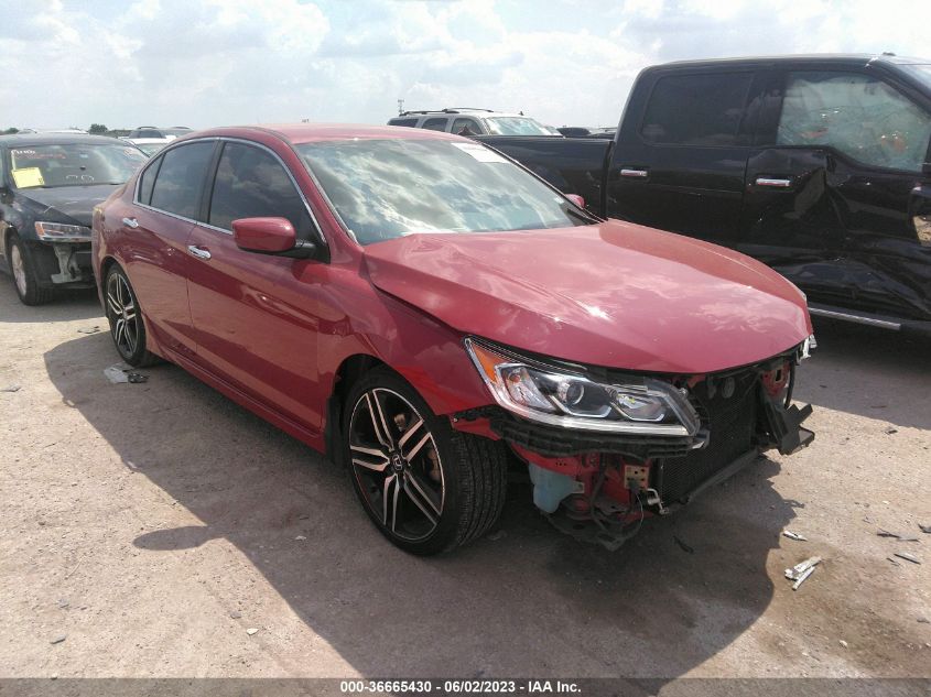 2016 HONDA ACCORD SEDAN SPORT - 1HGCR2F5XGA178408