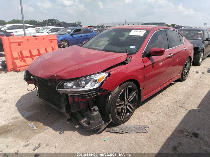2016 HONDA ACCORD SEDAN SPORT - 1HGCR2F5XGA178408