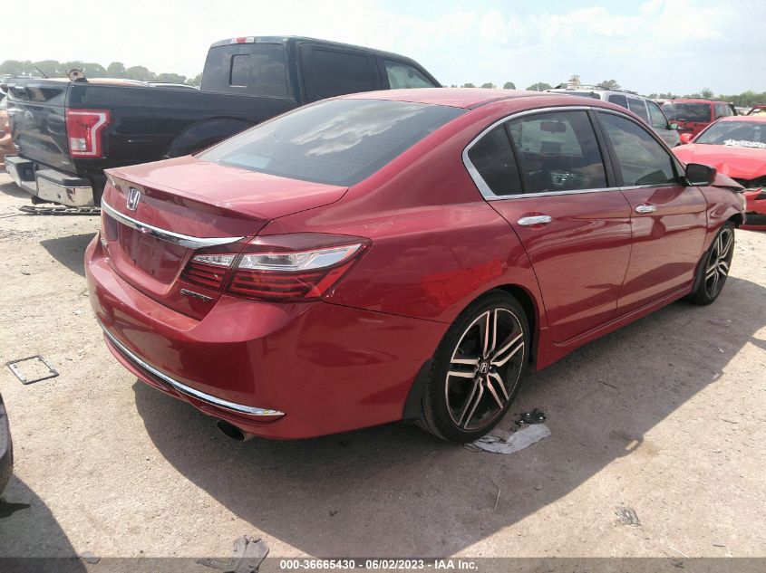 2016 HONDA ACCORD SEDAN SPORT - 1HGCR2F5XGA178408