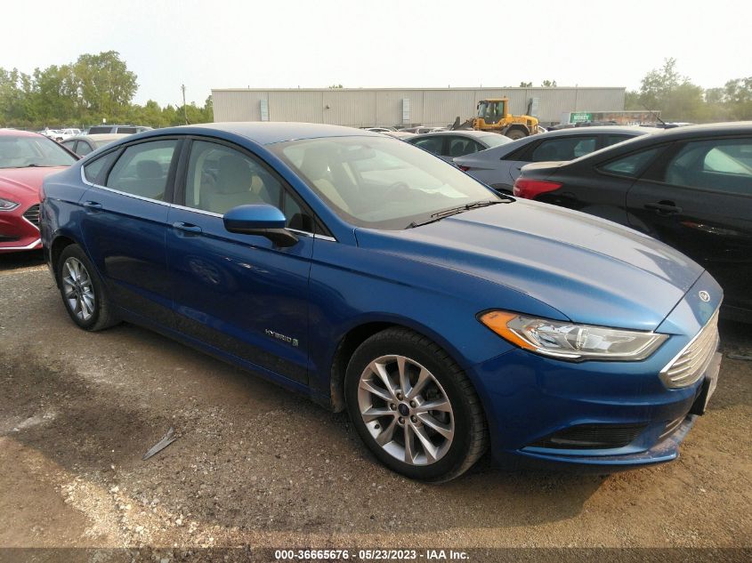 2017 FORD FUSION HYBRID S - 3FA6P0UU4HR330745