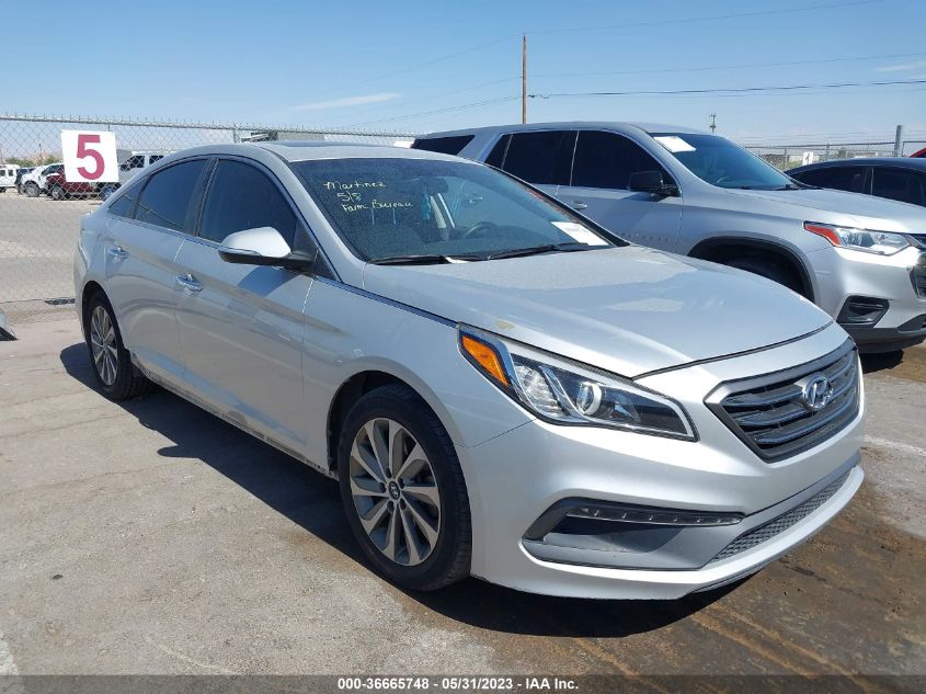 2016 HYUNDAI SONATA 2.4L SPORT - 5NPE34AF3GH431159