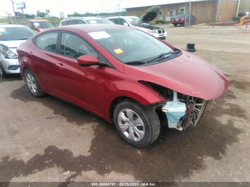 2016 HYUNDAI ELANTRA SE - 5NPDH4AE5GH706678