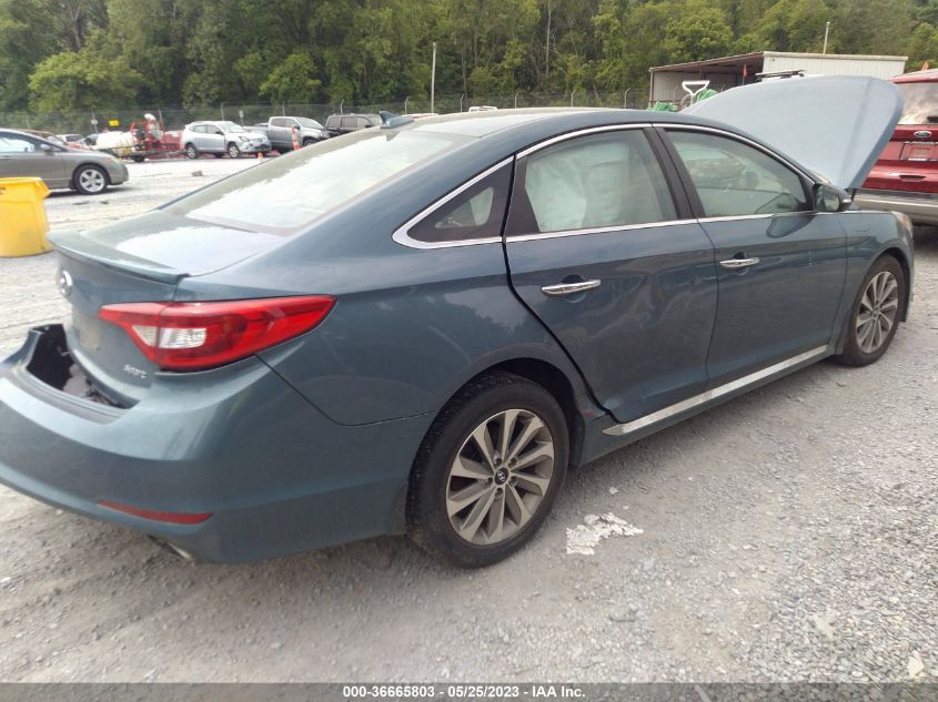 2015 HYUNDAI SONATA 2.4L SPORT - 5NPE34AF3FH215455