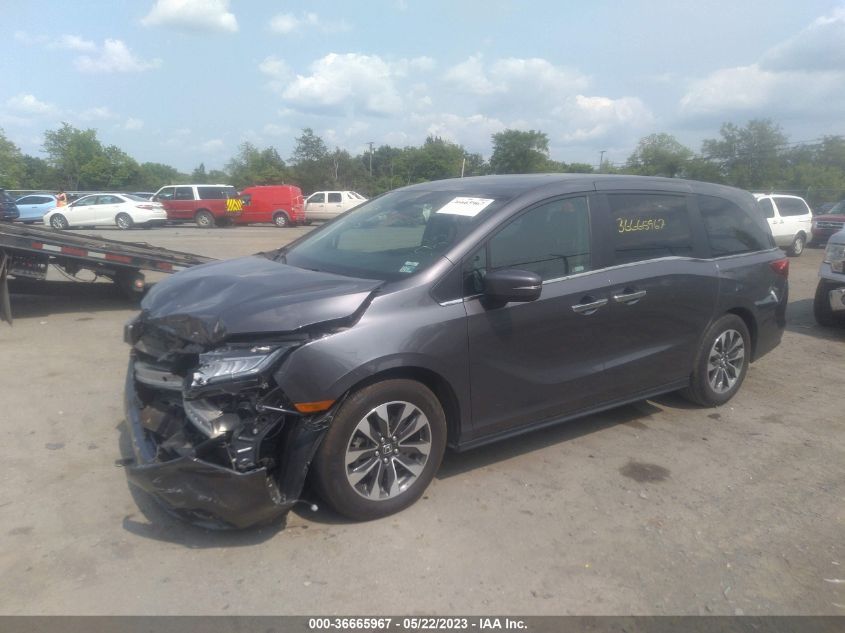 2021 HONDA ODYSSEY EX-L - 5FNRL6H73MB031611