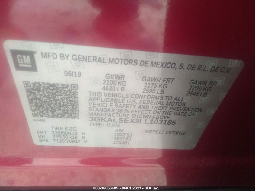 2020 GMC TERRAIN DENALI - 3GKALSEX2LL103185