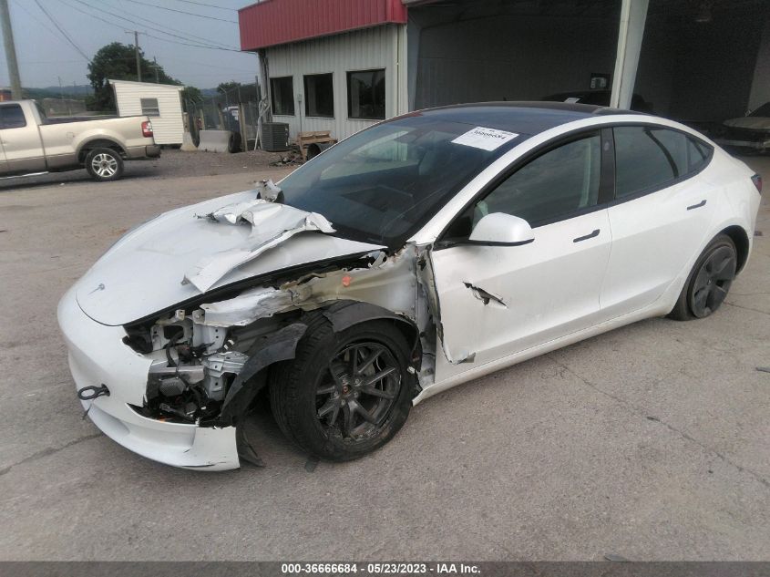 2022 TESLA MODEL 3 LONG RANGE - 5YJ3E1EBXNF156859