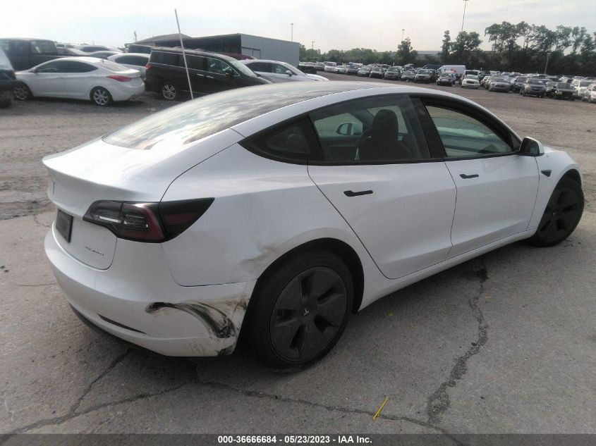 2022 TESLA MODEL 3 LONG RANGE - 5YJ3E1EBXNF156859