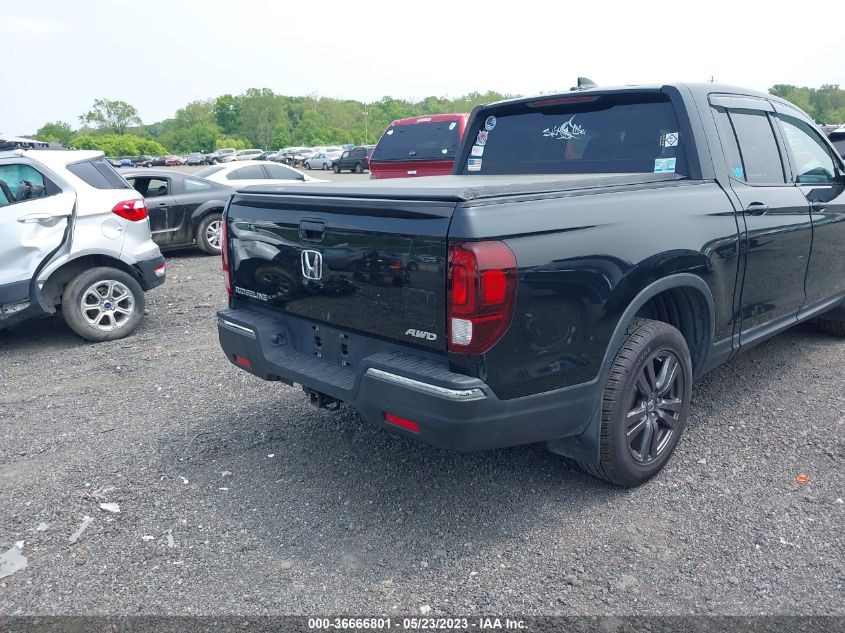 2017 HONDA RIDGELINE SPORT - 5FPYK3F12HB015134