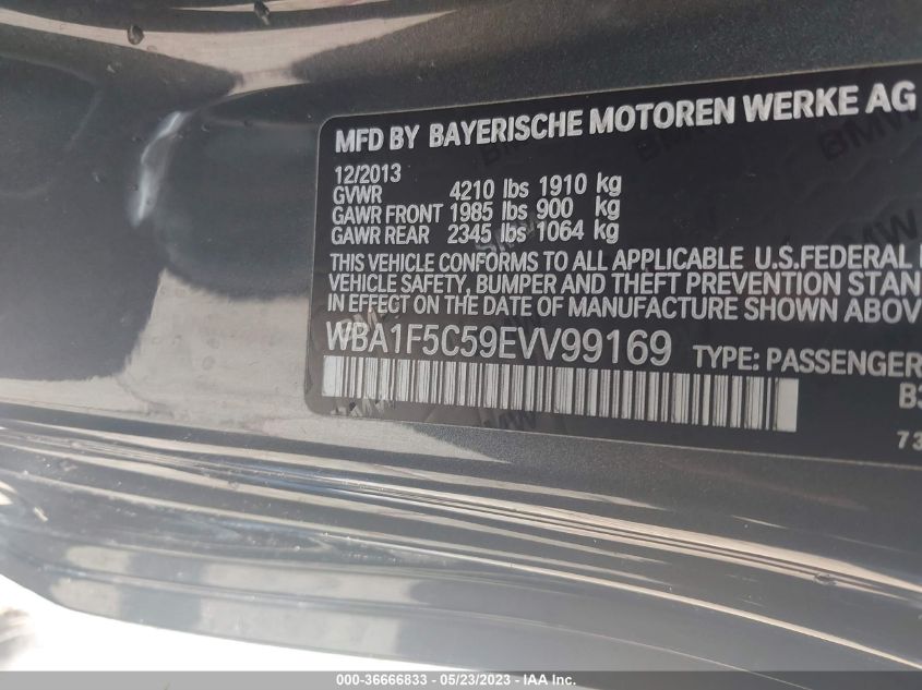 2014 BMW 2 SERIES 228I - WBA1F5C59EVV99169