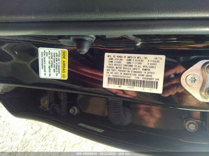 2015 ACURA TLX V6 TECH - 19UUB3F54FA009661