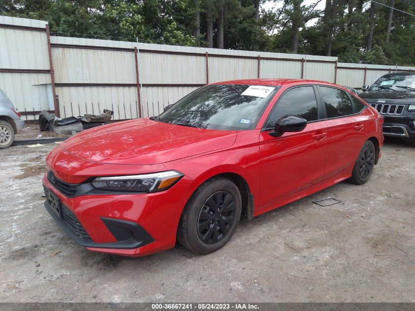 2022 HONDA CIVIC SEDAN SPORT - 2HGFE2F53NH503536