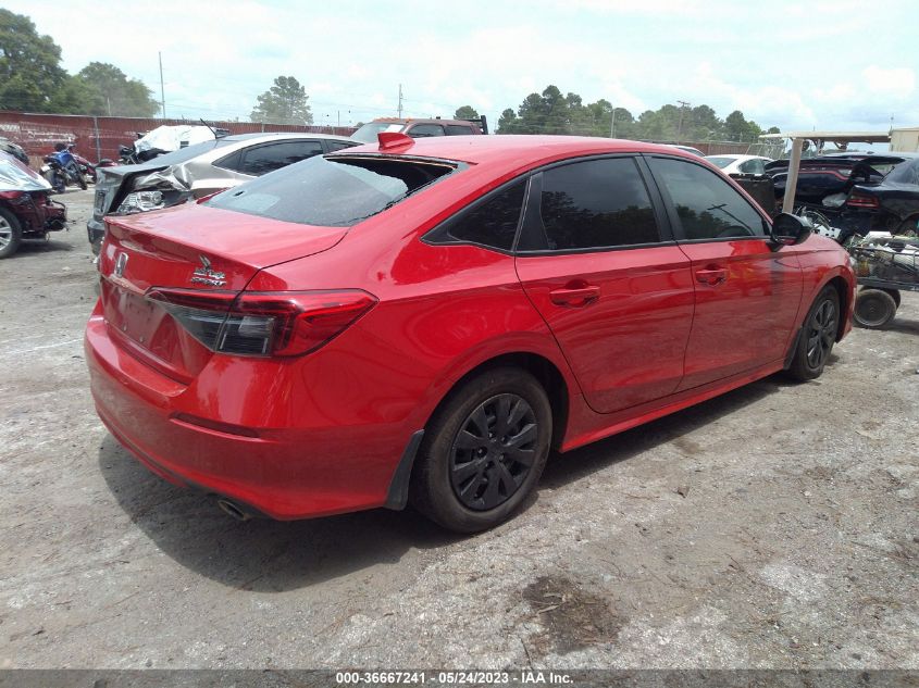 2022 HONDA CIVIC SEDAN SPORT - 2HGFE2F53NH503536