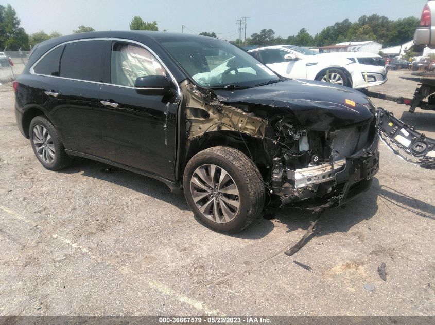 2016 ACURA MDX W/TECH/W/TECH - 5FRYD4H49GB060570
