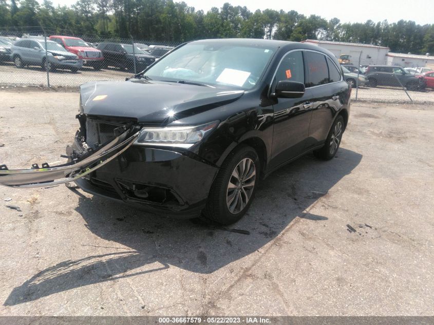 2016 ACURA MDX W/TECH/W/TECH - 5FRYD4H49GB060570