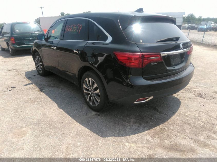 2016 ACURA MDX W/TECH/W/TECH - 5FRYD4H49GB060570