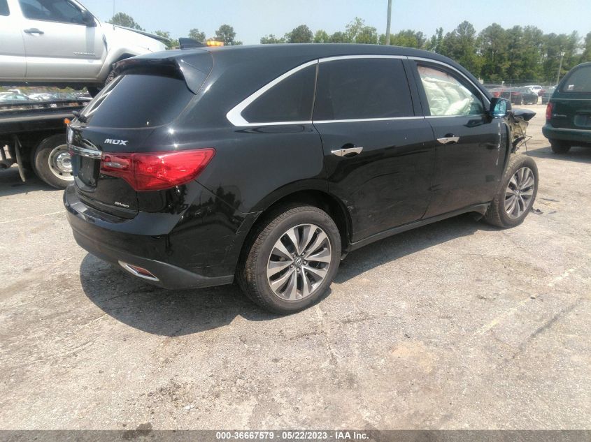 2016 ACURA MDX W/TECH/W/TECH - 5FRYD4H49GB060570