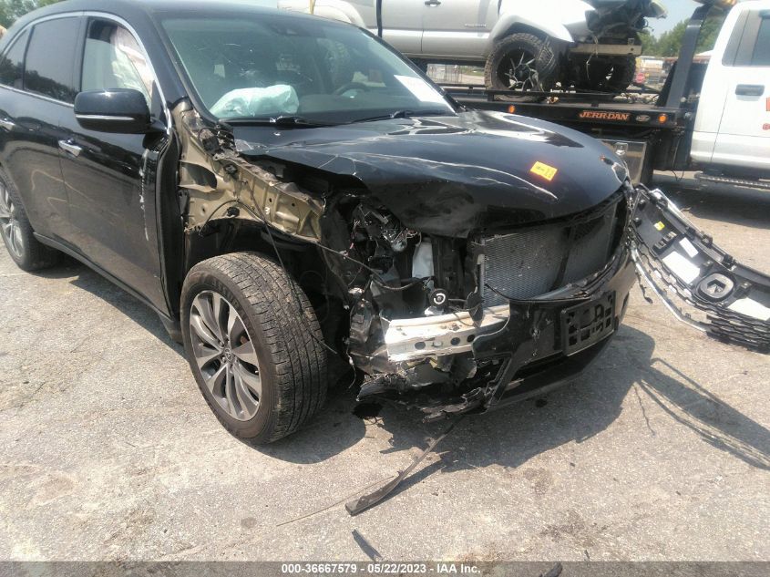 2016 ACURA MDX W/TECH/W/TECH - 5FRYD4H49GB060570