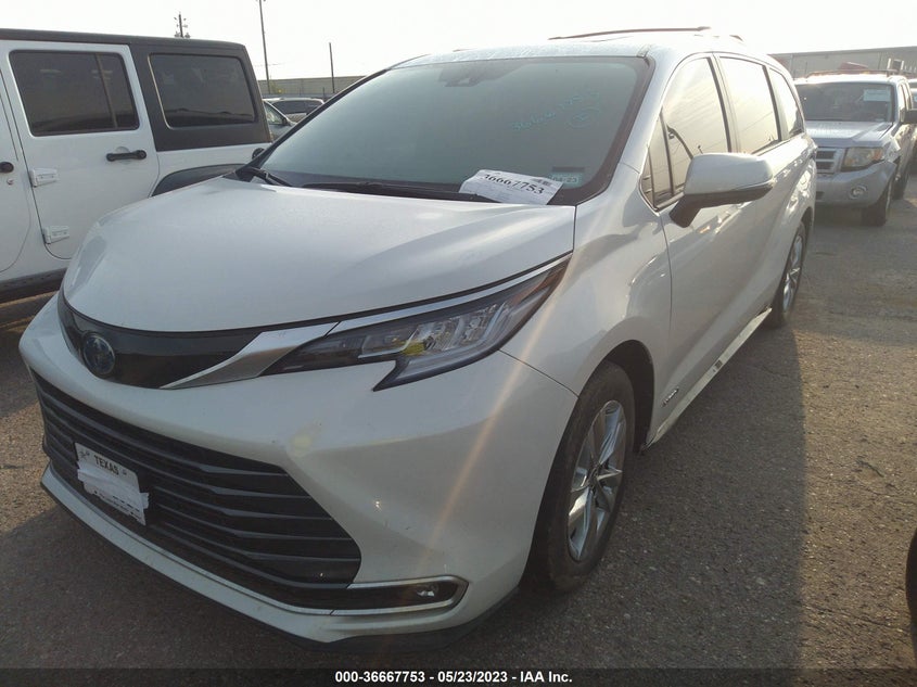VIN 5TDZRKEC6MS021630 2021 TOYOTA SIENNA LIMITED/PLATINUM