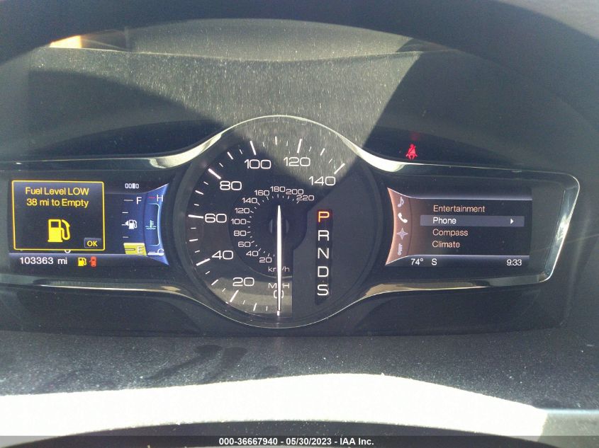 2013 LINCOLN MKX - 2LMDJ8JK4DBL21024