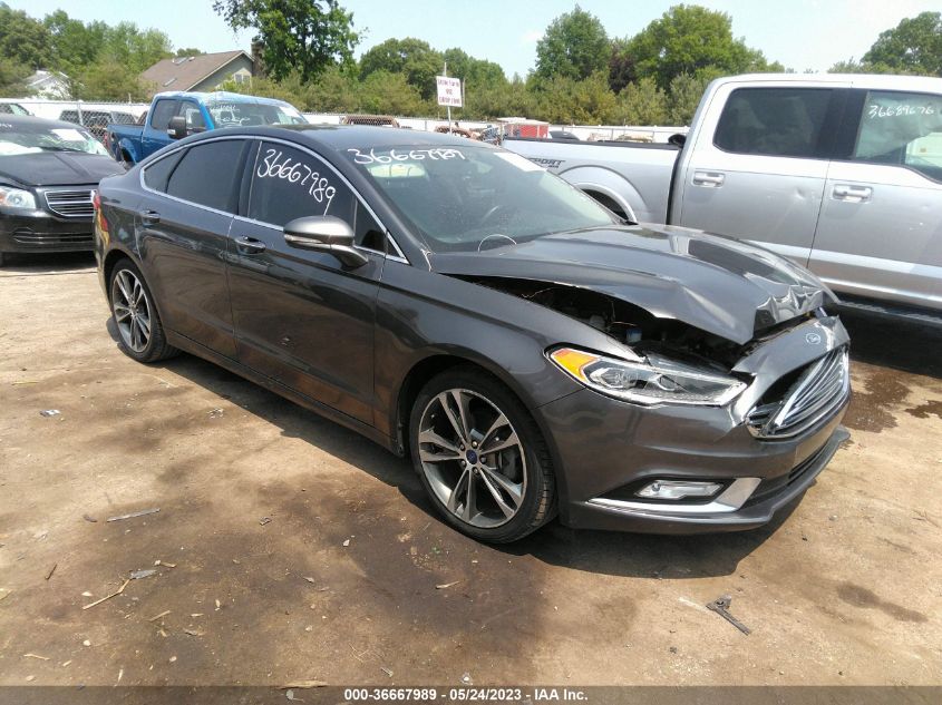 2017 FORD FUSION TITANIUM/PLATINUM - 3FA6P0K99HR140194