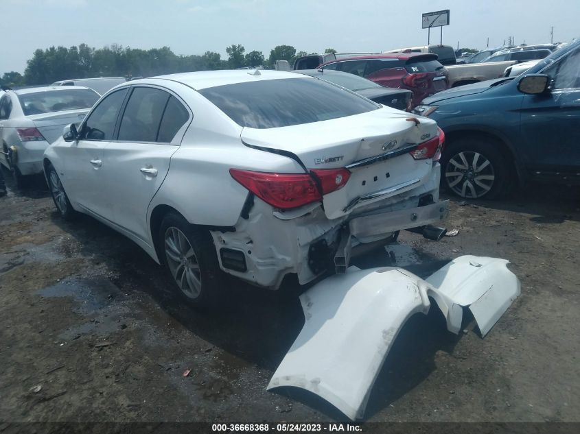 2017 INFINITI Q50 2.0T - JN1CV7AP3HM641623