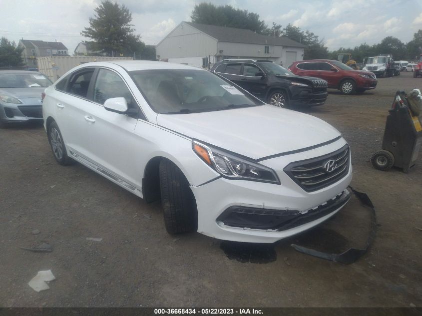 2016 HYUNDAI SONATA 2.4L SPORT - 5NPE34AFXGH311908