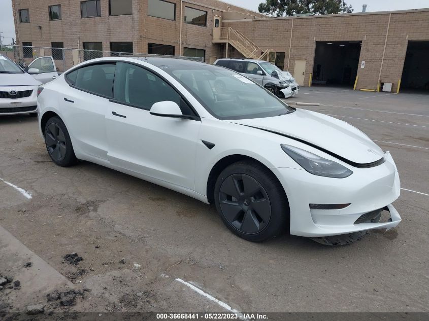 2022 TESLA MODEL 3 LONG RANGE - 5YJ3E1EBXNF138247