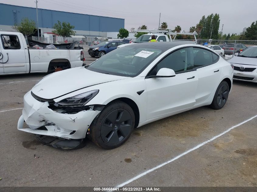 2022 TESLA MODEL 3 LONG RANGE - 5YJ3E1EBXNF138247