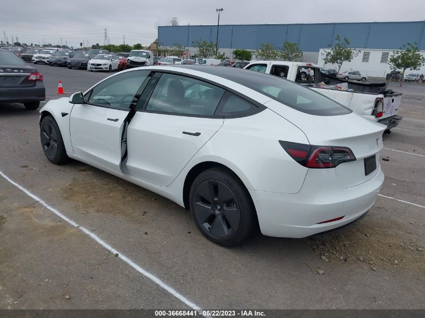 2022 TESLA MODEL 3 LONG RANGE - 5YJ3E1EBXNF138247