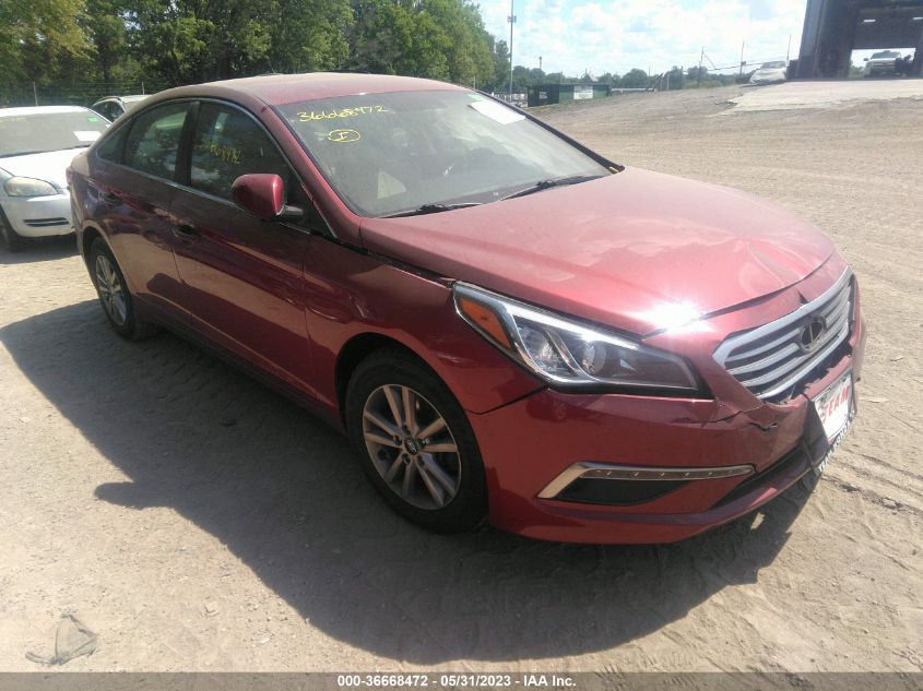 2015 HYUNDAI SONATA 2.4L SE - 5NPE24AF7FH150984