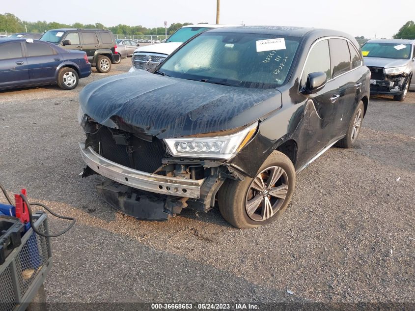 2017 ACURA MDX - 5FRYD4H31HB004017