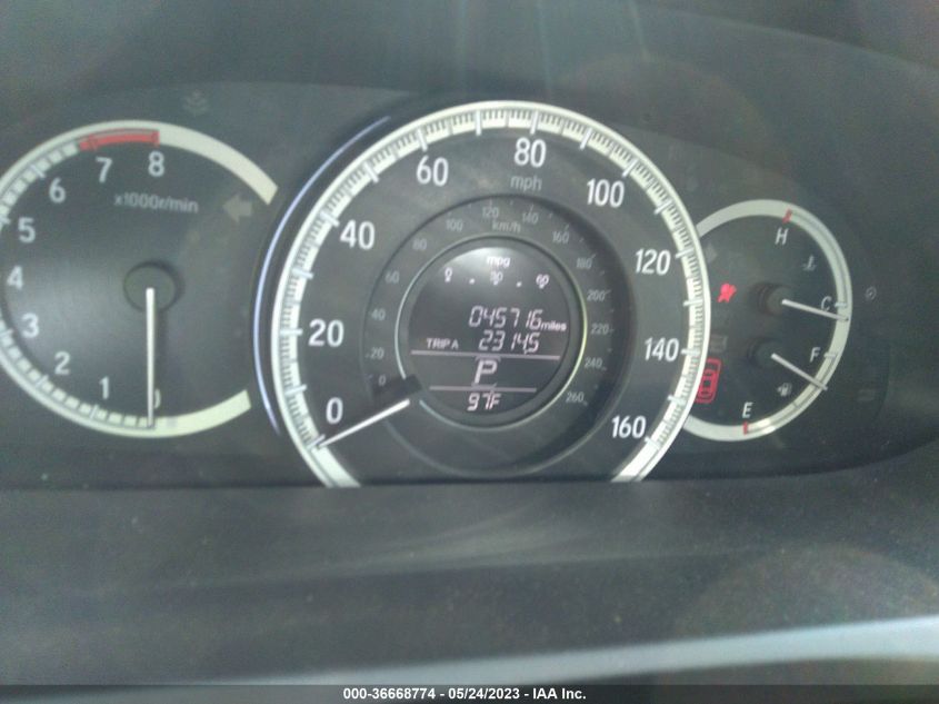 2016 HONDA ACCORD SEDAN EX-L - 1HGCR2F83GA146801