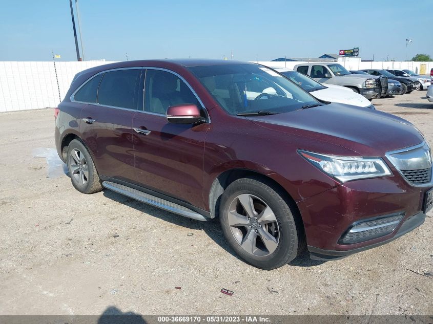 2014 ACURA MDX - 5FRYD3H20EB005687
