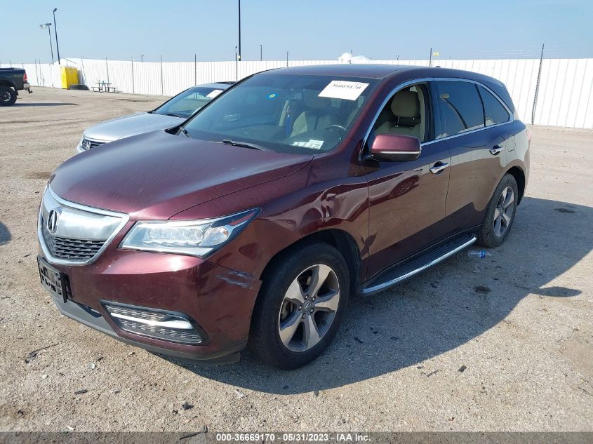2014 ACURA MDX - 5FRYD3H20EB005687