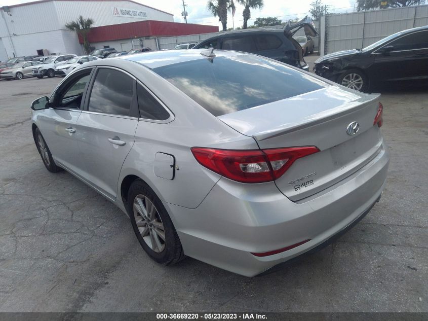 2015 HYUNDAI SONATA 2.4L SE - 5NPE24AF8FH199370