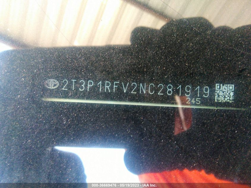 2022 TOYOTA RAV4 XLE - 2T3P1RFV2NC281919
