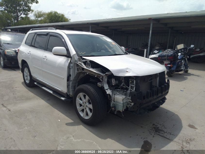 2013 TOYOTA HIGHLANDER - 5TDZK3EH3DS131086