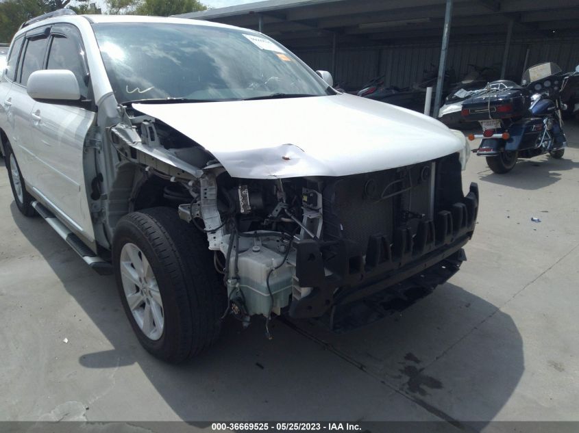 2013 TOYOTA HIGHLANDER - 5TDZK3EH3DS131086