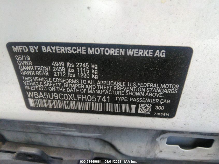 2020 BMW 3 SERIES M340I XDRIVE - WBA5U9C0XLFH05741
