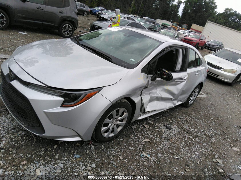 VIN 5YFEPMAE2MP240763 2021 TOYOTA COROLLA LE