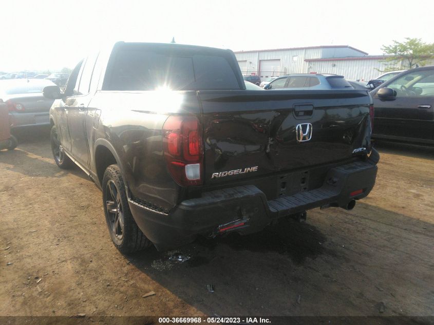 2022 HONDA RIDGELINE BLACK EDITION - 5FPYK3F81NB011102