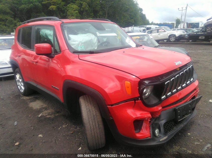 VIN ZACNJBBB6KPK28589 2019 JEEP RENEGADE LATITUDE