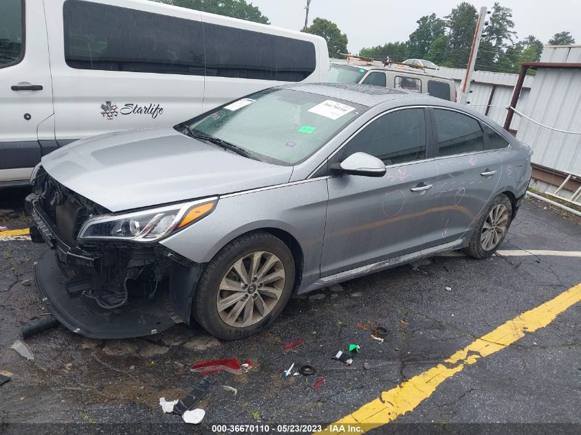 2015 HYUNDAI SONATA 2.4L SPORT - 5NPE34AF0FH081634